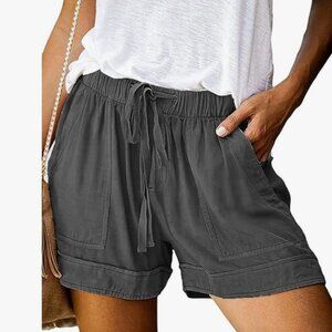 Super Comfortable Women's Gray Drawstring Shorts